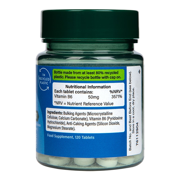 Holland & Barrett Vitamin B6 + Pyridoxine 50mg 120 Tablets
